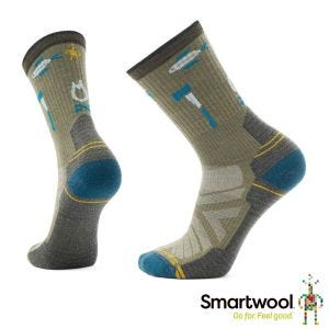 Smartwool 機能 戶外 全輕量 減震 中筒襪 中長襪-趣露營 苔蘚綠