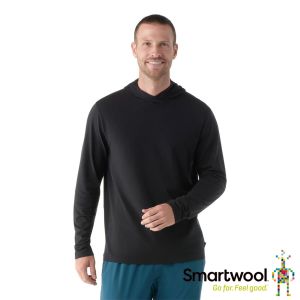 Smartwool  男 連帽 長袖T 黑色