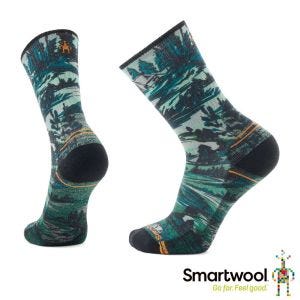 Smartwool 全輕量 減震 徒步 中筒襪 中長襪-野營地 苔蘚綠