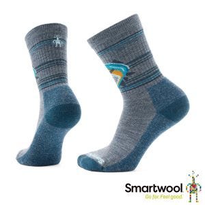 Smartwool 日著 中長襪-Hookset 錫藍