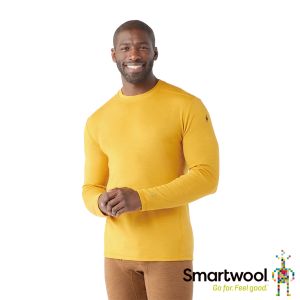 Smartwool 男Thermal 美麗諾羊毛圓領長袖 蜂蜜黃