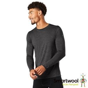 Smartwool 男 All-season 美麗諾羊毛 內著 長袖T 鋼鐵霧灰