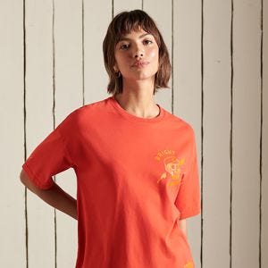 SUPERDRY 女裝 短袖T恤 BOHO AND ROCK TEE 橘紅
