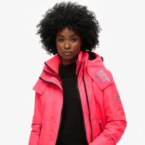 SUPERDRY 英版 女款 防風防潑水 長袖外套 Mtn Windbreaker 亮粉