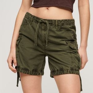 SUPERDRY 女裝 休閒短褲 工裝短褲 Cargo Short 橄欖綠