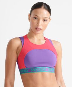 SUPERDRY 女裝 運動內衣 TRAIN 2 LAYER 紫