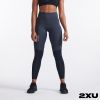 2XU 女 MCS React高階高腰跑步壓縮長褲 黑/反光白